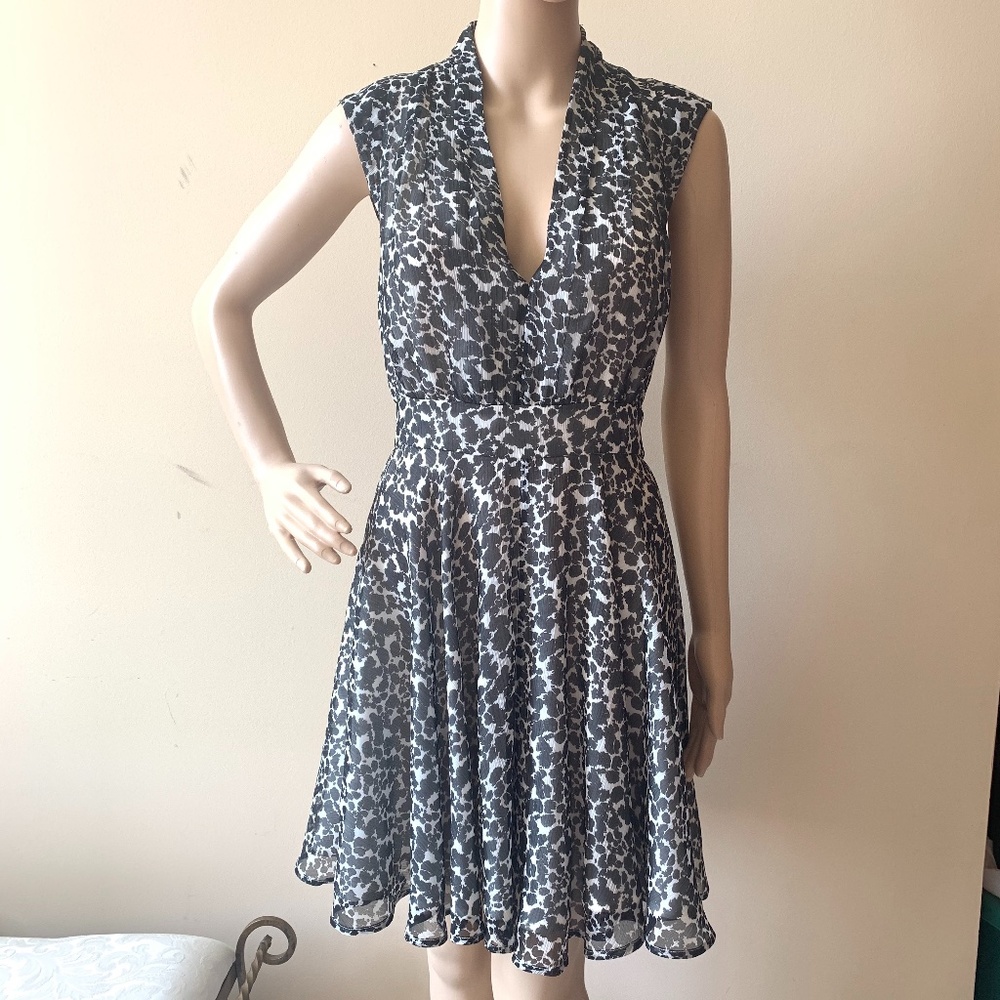 French Connection Print Crepe Dress